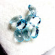 Topaz sky blue 6 x 4 mm pár Brazílie