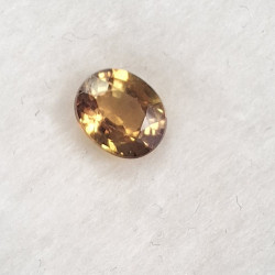 safir žlutý (jantarový) 0,77 ct Songea Tanzánie
