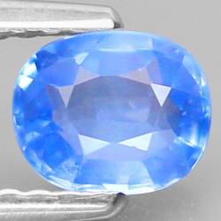 safir pastelově modrý 0,58 ct Nigérie Afrika