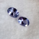 Tanzanity pár 7x5 mm 2,045 ct