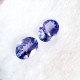 Tanzanity pár 7x5 mm 2,045 ct