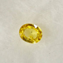 Safír žlutý 0,57 ct 5x4 Songea